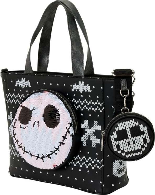 The Nightmare Before Christmas Loungefly - Jack Kabelka cerná/bílá - Merchstore.cz
