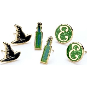 Wicked Elphaba sada náušnic stríbrná - Merchstore.cz