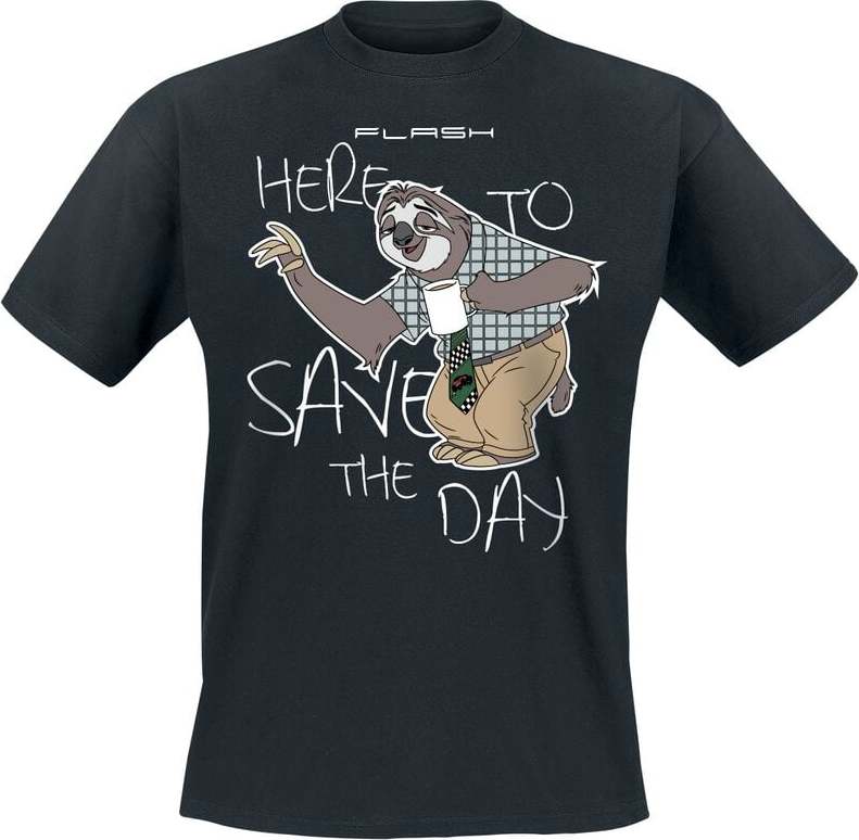 Zootopia Flash - Here To Save The Day Tričko černá - Merchstore.cz