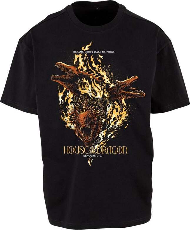 Game Of Thrones House Of The Dragon - Dreams Didn't Make Us Kings Tričko černá - Merchstore.cz