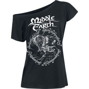 Pán prstenů Middle Earth Dámské tričko černá