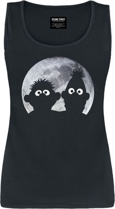 Sesame Street Ernie und Bert - Moonlight Dámský top černá - Merchstore.cz
