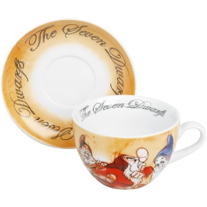 Sněhurka a sedm trpaslíků Hrnek na cappuccino The Seven Dwarves Hrnek vícebarevný - Merchstore.cz