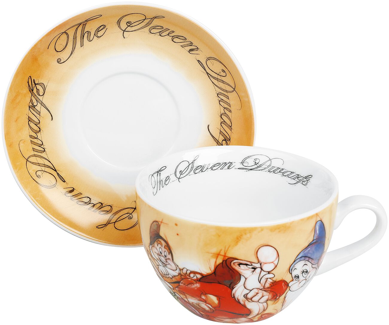Sněhurka a sedm trpaslíků Hrnek na cappuccino The Seven Dwarves Hrnek vícebarevný - Merchstore.cz