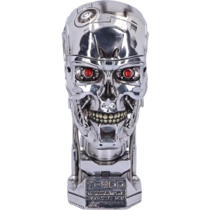 Terminator Nemesis Now - 2 - T-800 Head Box dekorace stríbrná