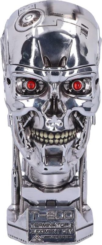 Terminator Nemesis Now - 2 - T-800 Head Box dekorace stríbrná - Merchstore.cz